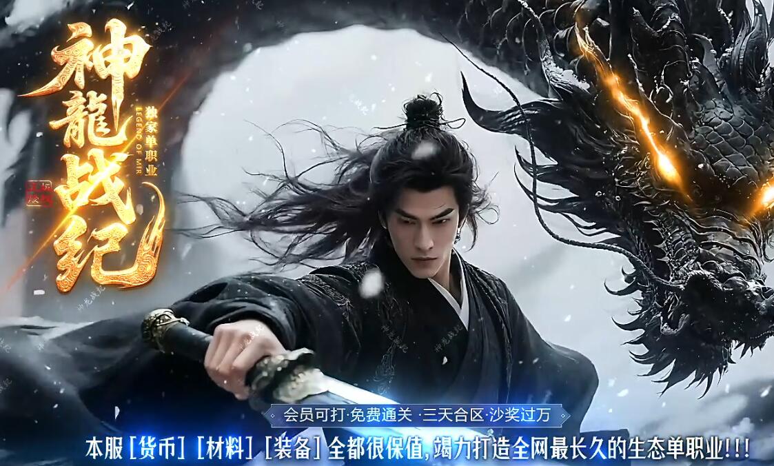 神龍战纪单职业剧情专属神器版_新GOM引擎高攻速传奇服务端截图10